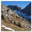 Bergwanderung in alpinem Gelände