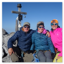 Drei Leute auf dem Gipfel des Vrenelisgärtli