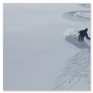 Stiebender Pulverschnee auf Skitour im Glarnerland