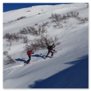 Perfektes Skitourenerlebnis am Zwitscherchopf